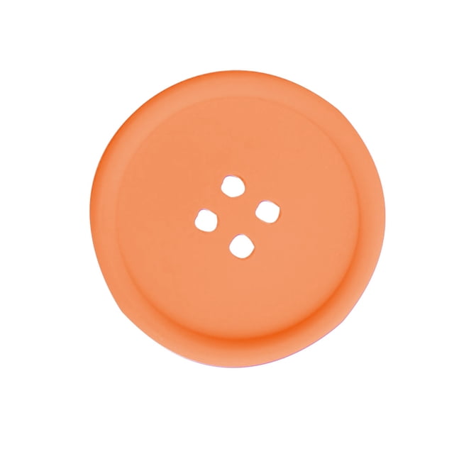 QualitChoice Coussinets d'Isolation Ronds en Silicone Multicolores Durables Flexibles pour Pot Cuillère Repose orange 1Set