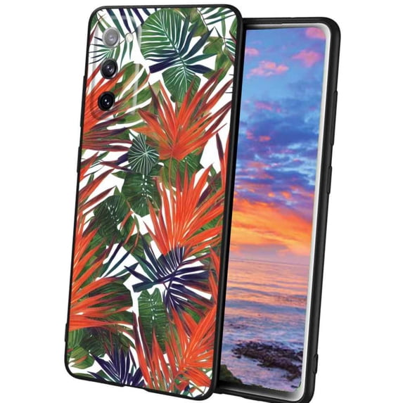 Tropical-Leaves-330 Phone Case, Degined for Samsung Galaxy A02S(US Model) Case Men Women, Flexible Silicone Shockproof Case for Samsung Galaxy A02S(US Model)