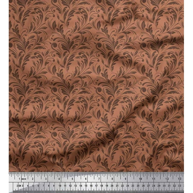 Soimoi Tissu en Velours Imprimé Abstrait au Mètre 58 Pouces de Large