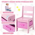 thumbnail image 5 of Harmijoy Kids Table and Chair Set, 3 in 1 Toddler Activity Table w/ Reversible Tabletop & Storage Drawers for Drawing, Reading, Crafts, Playing, 5 of 10