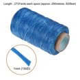 thumbnail image 2 of Uxcell Leather Sewing Thread 273Yards 150D/1mm  Waxed Cord Ma-ya Blue, 2 of 5