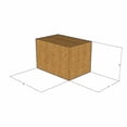 thumbnail image 2 of 6x4x4 Kraft Brown Corrugated Shipping Boxes Multi-Depth, 32 ECT Single-Wall, Qty 100, 2 of 3