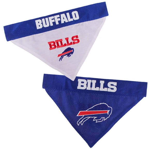 Pets First Nfl Buffalo Bills Reversible Bandana Licensed, Reversible Pet Bandana - 2 Sided Bandana