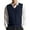 a-Navy7717, variant on Men's Knitted Sweater Vest Warm Solid Color Relaxed Fit Pullover Sleeveless V Neck Jumper For Casual Outdoor Wear Cozy Knitwear