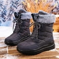 thumbnail image 6 of Women's Mid Calf Winter Boots Outdoor Booties With Thick Comfortable Platform Heel Casual Shoes For Cold Weather, 6 of 7