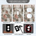 thumbnail image 3 of Yayeee Blank Wall Plate Cover 1-Gang 4.5"x2.7" Home Unused Decorative Outlet, Red Mountain Pattern, 3 of 7