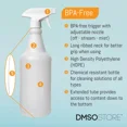 thumbnail image 3 of 32 oz. Plastic Trigger Spray Bottles, Chemical Resistant, Heavy Duty, Commercial, 6-Pack, 3 of 3