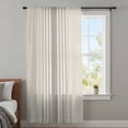 thumbnail image 4 of Grey Striped Sheer Curtains 45 Inches Long, Beige Geometric Modern Minimalist Light Filering Curtains, Breathable Simi Curtain Privacy Drapes for Kitchen Bathroom Lightweight Small Window Treatment, 4 of 9