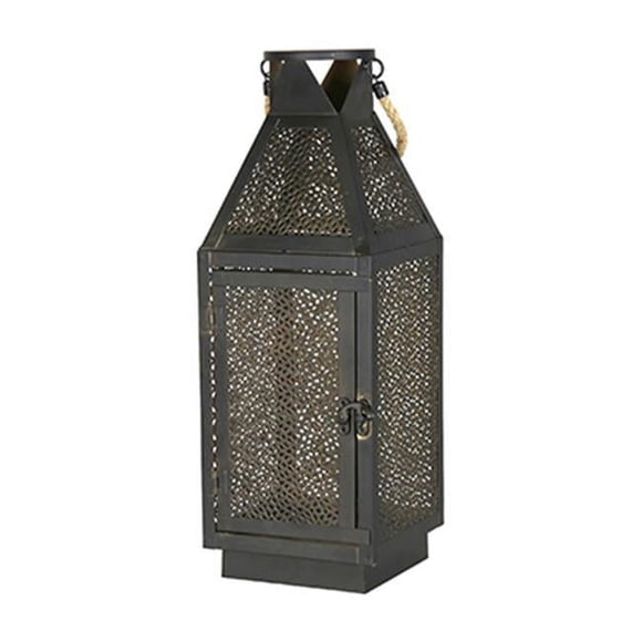 Exhart Environmental Systems 241424 16 in. Four Seasons Metal Filigree Lantern