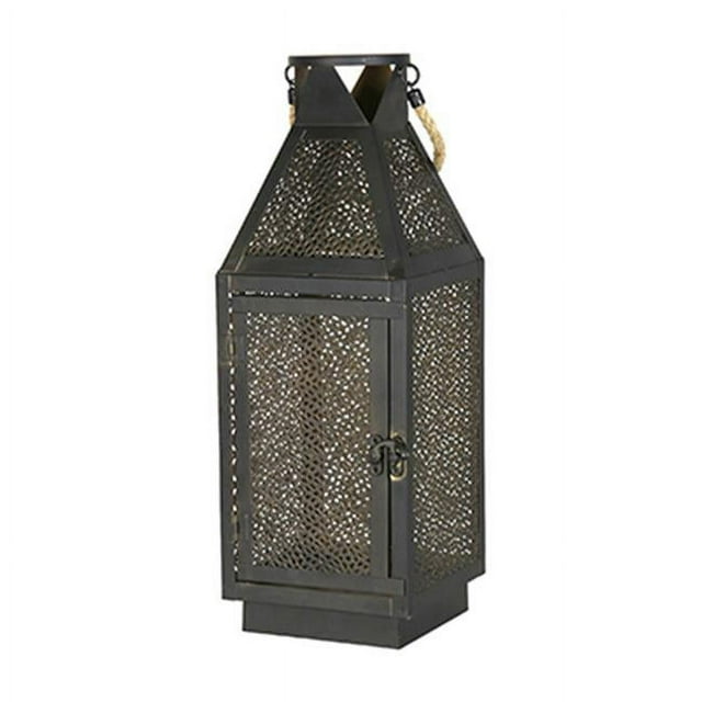 Exhart Environmental Systems 241424 16 in. Four Seasons Metal Filigree Lantern