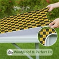 thumbnail image 6 of Retro Plaid Tablecloth with Vintage Checkered Design, Striped and Checkered Fusion Pattern, Colorful and Geometric Table Cover for Dining, 6 of 6