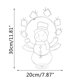 thumbnail image 1 of Lámpara LED de jardín para decoración navideña cadena de luces de Ehuebsd acero inoxidable con batería con diseño de pingüino muñeco de nieve y silueta de jardín, 1 of 3