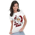 thumbnail image 3 of Christmas Santa Its Giving Festive Womens Slim Fit Graphic Tee Brisco Brands S, 3 of 5