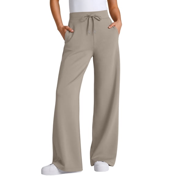 SUNBS Womens Wide Leg Sweat Pants For Women Lounge Pants With Pockets Drawstring