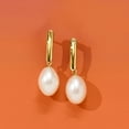 thumbnail image 6 of Ross-Simons 8.5-9mm Cultured Pearl Drop Earrings in 14kt Yellow Gold, Women's, Adult, 6 of 7
