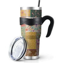 40 oz Tumbler With handle Stainless Steel Cup Extra Large Vacuum Double Wall Insulated Tumblers Travel Mug,Hot and cold beverages Car Cup