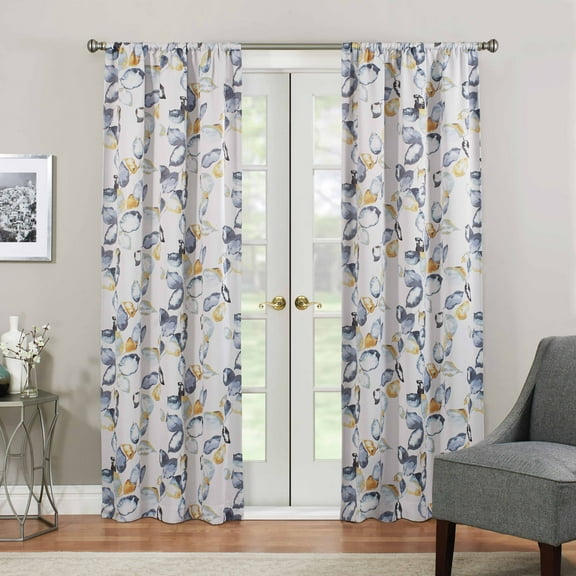 Eclipse Paige Thermaweave Room Darkening 37 x 63 Curtain Panel in Yellow