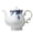 Blue and White, variant on European Style Ceramic Flower Teapot Coffee Pot Water Pot Porcelain Gift Large 5.5 Cups (1, Rose)