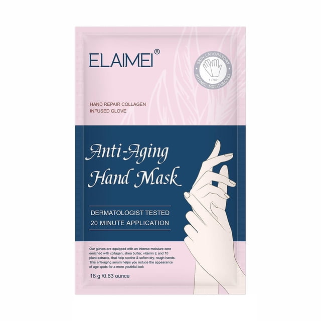 Mascarilla de manos exfoliante, hidratante y blanca con proteína de leche