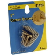 Symmerty Corner Brace 1x1/2 Brass