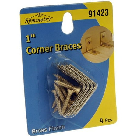 Symmerty Corner Brace 1x1/2 Brass