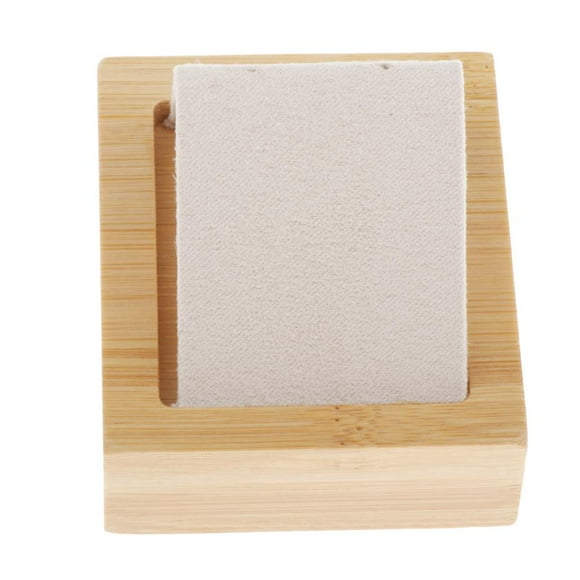 Tenedor de Bambú de La Joyería Del Tenedor Del Pendiente de Las Tarjetas de Exhibición Pendientes con La Superficie Del 1 ranura blanca DYNWAVEMX Pendientes Bandeja de joyería