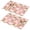 Pioneer Flower Floral-2, variant on Placemat, Pioneer Flower Floral Print Pattern Place Mats Table Mat Set Of 2, PVC Washable Placemats for Party Kitchen Dining Decoration, 18x12 Inch, Fade Resistant