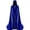 Blue, variant on Full Length Hooded Robe for Men & Women Velvet Cloak Halloween Witch Vampire Wizard Raven Cosplay Costume