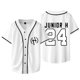 thumbnail image 2 of Junior H 24 Logo Chaqueta de béisbol Sad Boyz Live And Broken Tour Merch Mujeres Hombres Camisetas de manga corta,Style 2,XS, 2 of 6