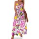 thumbnail image 1 of Vestido sin mangas con estampado floral funky estilo hippie bohemio, ropa de playa para mujer, vestido de noche para mujer, vestido de mujer, 1 of 7