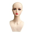 thumbnail image 5 of Female Mannequin Head Manikin Durable Stable Base Smooth Display Model with Shoulder for Jewelry s Displaying Making Styling Necklace Style A, 5 of 7