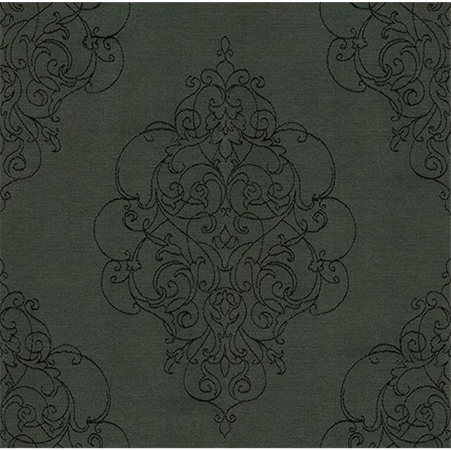 Crypton Ornamental 9006 Woven Jacquard Contract Rated Fabric, Graphite