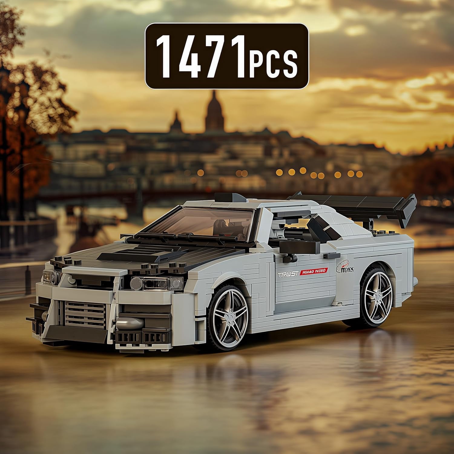 Car Building Sets, 1:12 Scale Sports Vehicle Model, 10113 Collectible Speed Champion Cars Building Kits, Build and Display Car Set  (1471 Pieces)