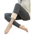 thumbnail image 2 of Txlixc Polainas Femeninas, Pantalones Elásticos de Cintura Alta de Color Sólido Grueso Txlixc moda, 2 of 9