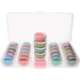 thumbnail image 2 of wqlpp-Personality Case, Clear Plastic Bead Storage Case with 25 Removable and Stackable Jars, includes 5 screw top lids, Organizer Storage for Beads, Snap Lock Case for Jewelry and Crafts, 2 of 4