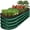 Dark Green, variant on Best Choice Products 4x2x1ft Outdoor Raised Metal Oval Garden Bed, Planter Box for Vegetables, Flowers - Silver