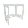 thumbnail image 1 of Personal Protective Partitions Lightweight Portable Folding Desktop Separation Screen PPE Shield with 0.25mm Thick Polycarbonate Window, White - Ideal for Classrooms, Libraries, Cafeteria and More, 1 of 5