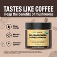 thumbnail image 3 of Organic Mushroom Coffee – 30% Beta-Glucans, Arabica Instant Coffee Infused with Lions Mane, Reishi, Turkey Tail, 72 Grams - 36 Servings, 3 of 5