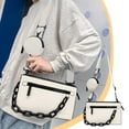 thumbnail image 1 of Bolso de hombro impermeable de gran capacidad, bolso bandolera negro para viajes de trabajo, bolso liviano multifuncional con múltiples bolsillos, 25×15×5 cm, 430 g, 1 of 5