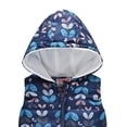 thumbnail image 2 of ATOGUTA Kids Winter Coats Floral Printed Vest Warm Waistcoat Toddler Outwear Coat Blue, Size 1T-5T, 2 of 4
