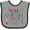 Heather and Black, variant on Inktastic Mimi and Papa Love Me Girls Baby Bib
