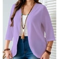 thumbnail image 3 of Posijego Womens Plus Size Cardigans 3/4 Sleeve Open Front Lightweight Causal Soft Cardigan Summer Loose Cover ups Jackets, 3 of 7