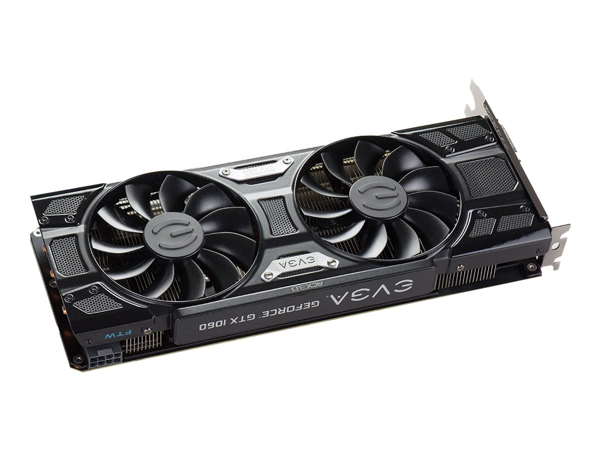 EVGA GeForce GTX 1060 FTW+ DT GAMING ACX 3.0 & LED - Graphics card - GF GTX 1060 - 3 GB GDDR5 - PCIe 3.0 x16 - DVI, HDMI, 3 x DisplayPort