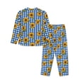 thumbnail image 2 of Wukai Sunflowers Print Women's Pajama Set - Soft Long Sleeve Sleepwear for Comfort and Style-Large, 2 of 9