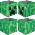 thumbnail image 6 of Minecraft: Fabric Storage Boxes: 2pc - Creeper & Crafting Table - 10" Collapsible Cubes, Toy-Games-Clothes Organization, Game Themed Designs, Licensed, 6 of 11