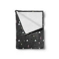 thumbnail image 2 of Geometric Soft Flannel Fleece Blanket, Triangles Color Bands Memphis Abstract Creative Futuristic Graphic Art, Cozy Plush for Indoor and Outdoor Use, 70" x 90", Dark Taupe Multicolor, by Ambesonne, 2 of 5