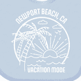 thumbnail image 4 of Inktastic Summer Vacation Mode Newport Beach California Boys or Girls Baby Bib, 4 of 4