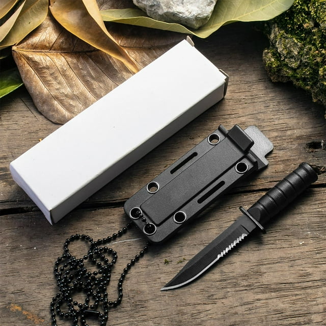Linnome Outdoor Multifunctional Small Knife With Scabbard Portable Tool For Picnicking Hiking And Wilderness Use