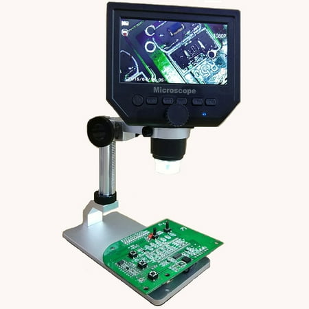 G600 Lcd - MUSTOOL G600 Digital 1-600X 3.6MP 4.3'' HD LCD Display Microscope Continuous Magnifier 64G