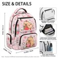 thumbnail image 5 of Chririnla Cute Strawberry Cow School Backpacks with Breathable Soft Padded Book Bag, Durable 17 Inch Zaino per ragazze for Daily Use Travel, 5 of 10
